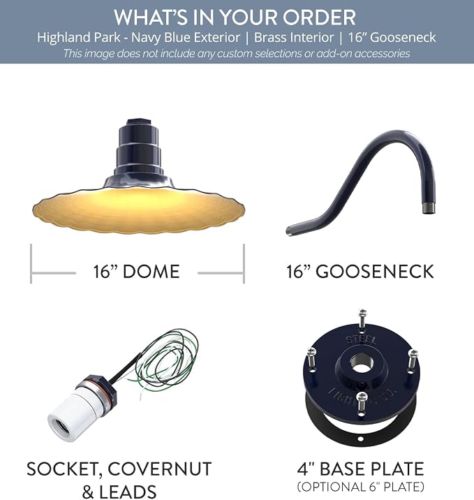 Navy Blue / Brass