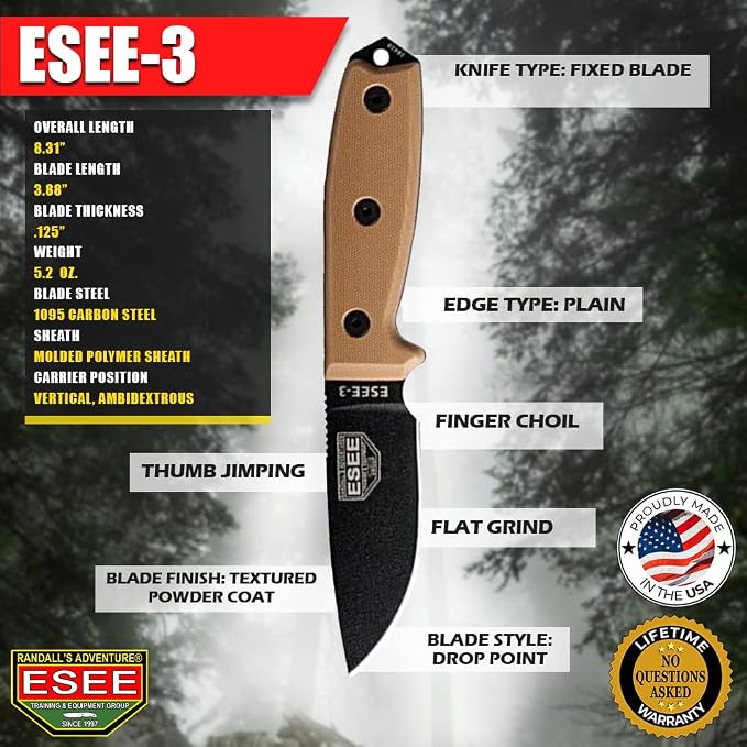 Black Blade/Coyote Brown G10 Handles/Black Sheath