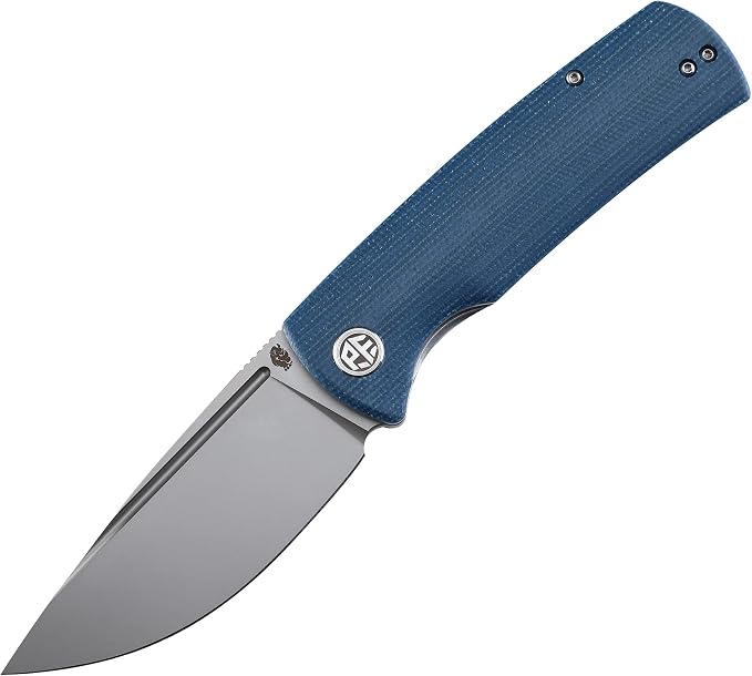 Blue Micarta Sandblasting
