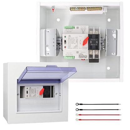 2P 100A AC110V with Metal Distribution Box-White