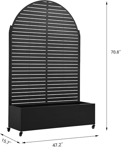 Black-louvered-arched