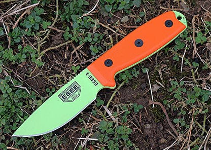Venom Green Blade/Orange G10 Handle/Black Sheath