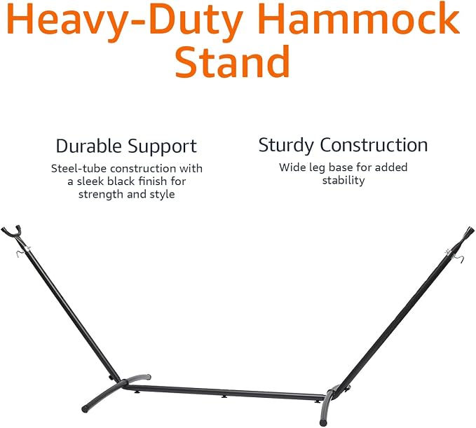 Black Hammock Stand