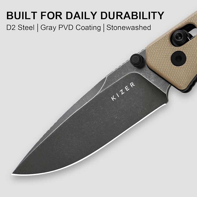 D2 Steel+Sand G10 Handle