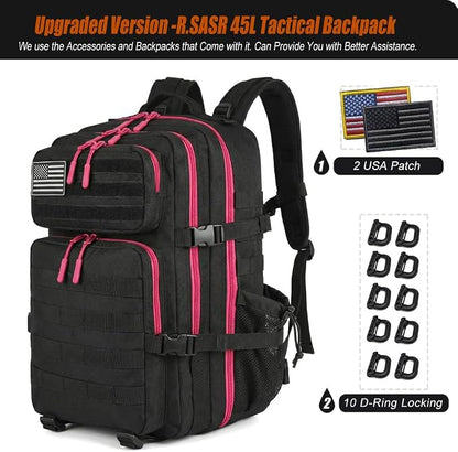 Black With Red Zipper