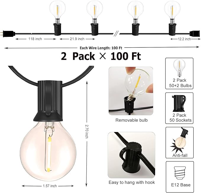 Black G40 Bulbs