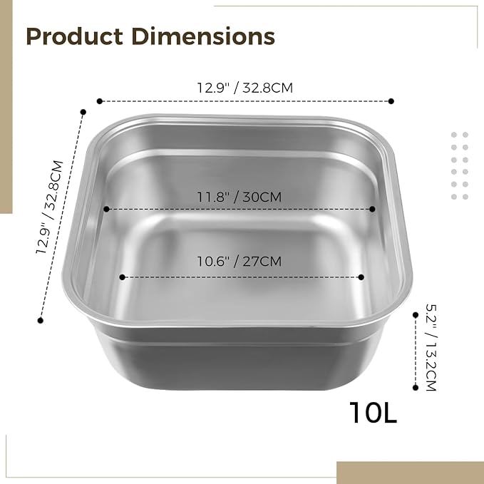 Kitchen Sink Dish Tub (12.9IN)