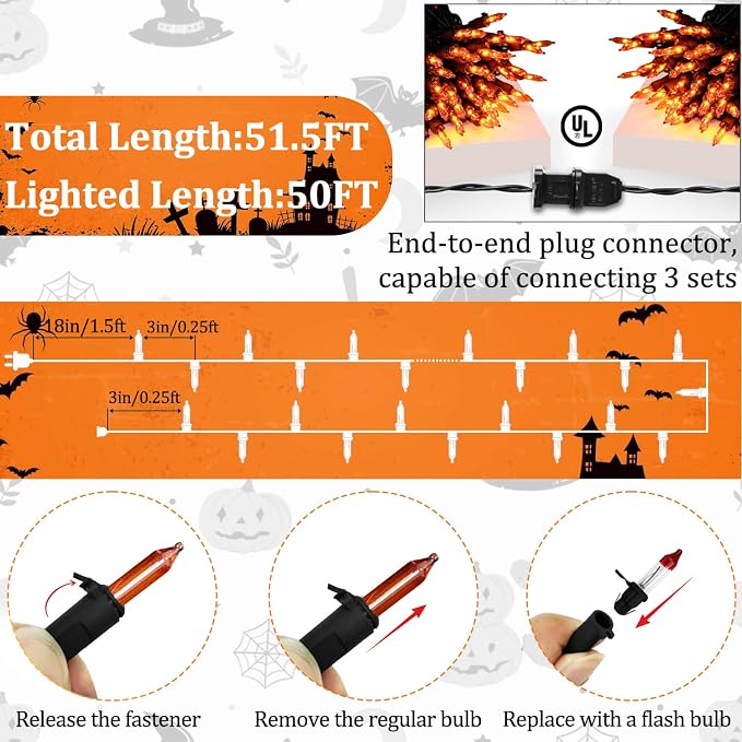 orange light black wire
