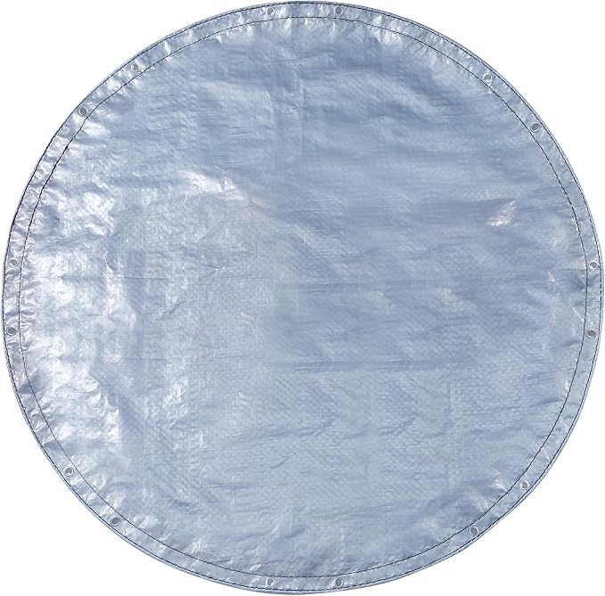 Silver/Blue-round Tarp