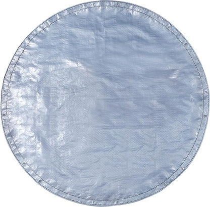 Silver/Blue-round Tarp