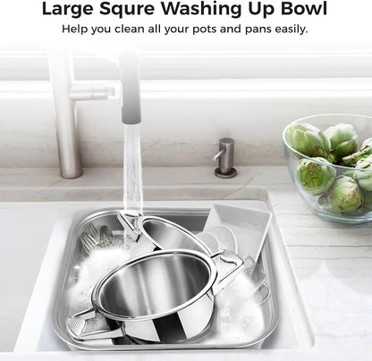 2PCS Kitchen Sink Dish Tub (12.9IN)