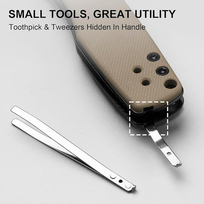 D2 Steel+Sand G10 Handle