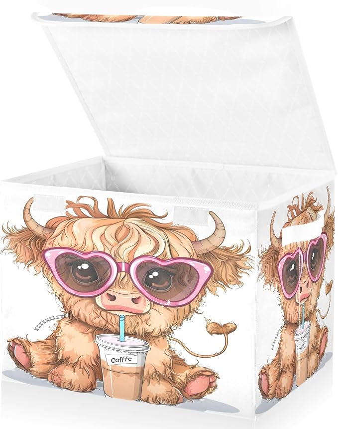 Cartoon Highland Cow