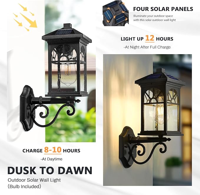 Solar Wall Light - 15.8''