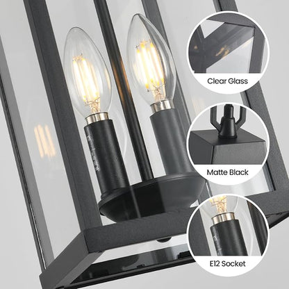 A551-Clear Glass & Black