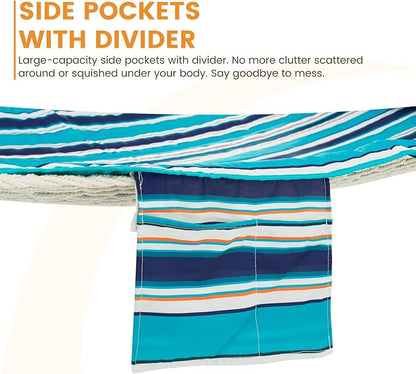 Turquoise Blue Stripes