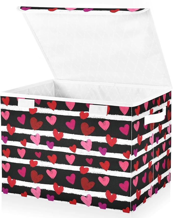 Striped Hearts Valentine