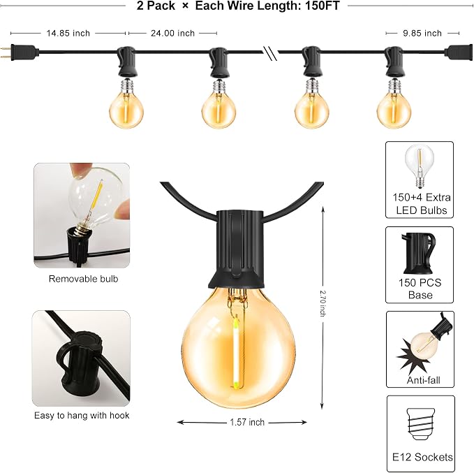 Black G40 Bulbs