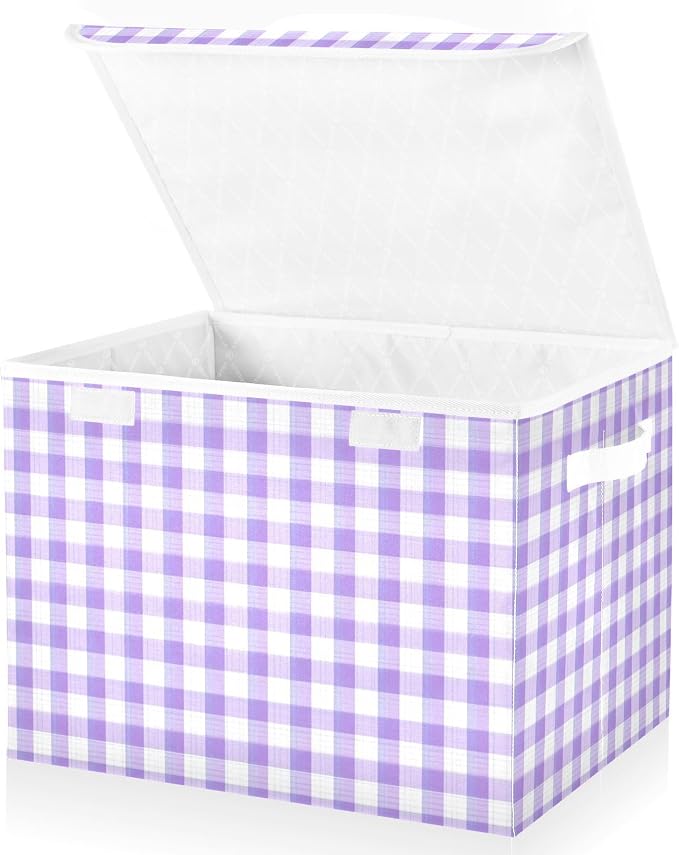Purple Gingham Checkered