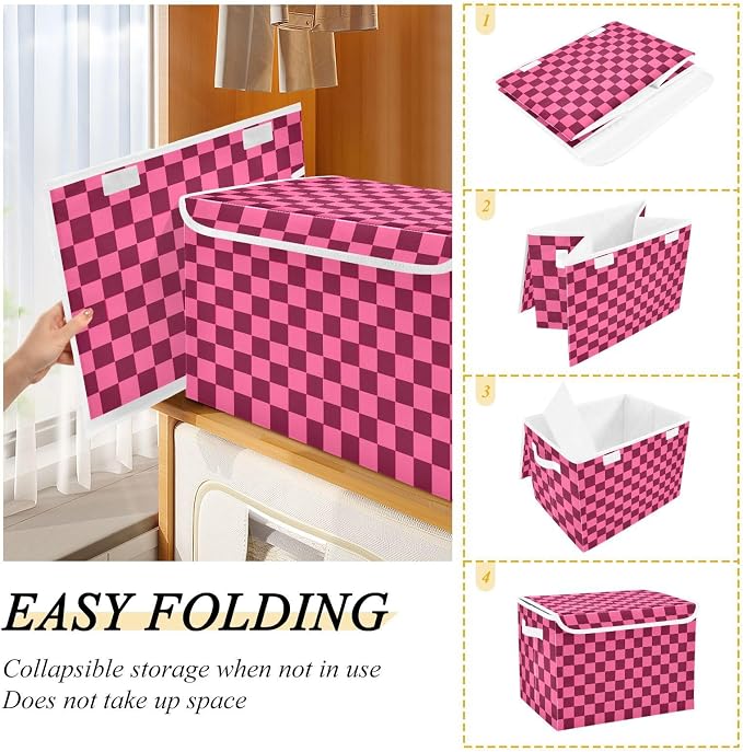 Checkered Hot Pink