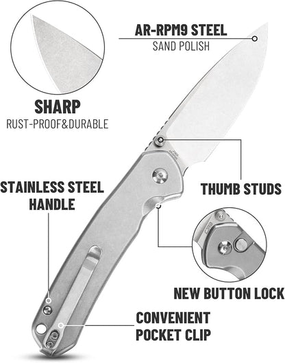 Silver Stainless Steel Handle/AR-RPM9 Steel Blade