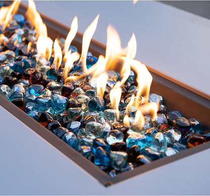 Caribbean Blue+crystal Ice+amber
