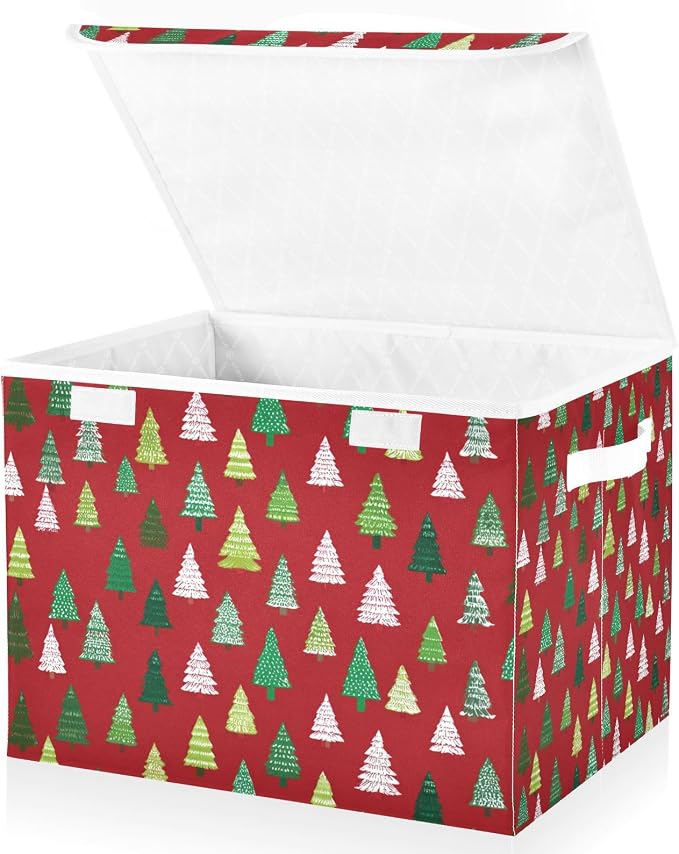 Christmas Trees White Green