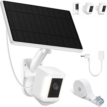 White Solar Panel for Ring Camera