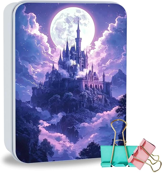 Moon Shining on Castle