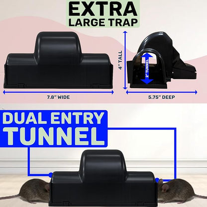 Includes 4 Heavy Duty Tunnel Traps