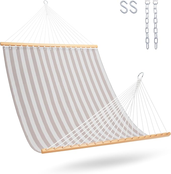 Beige White Stripes