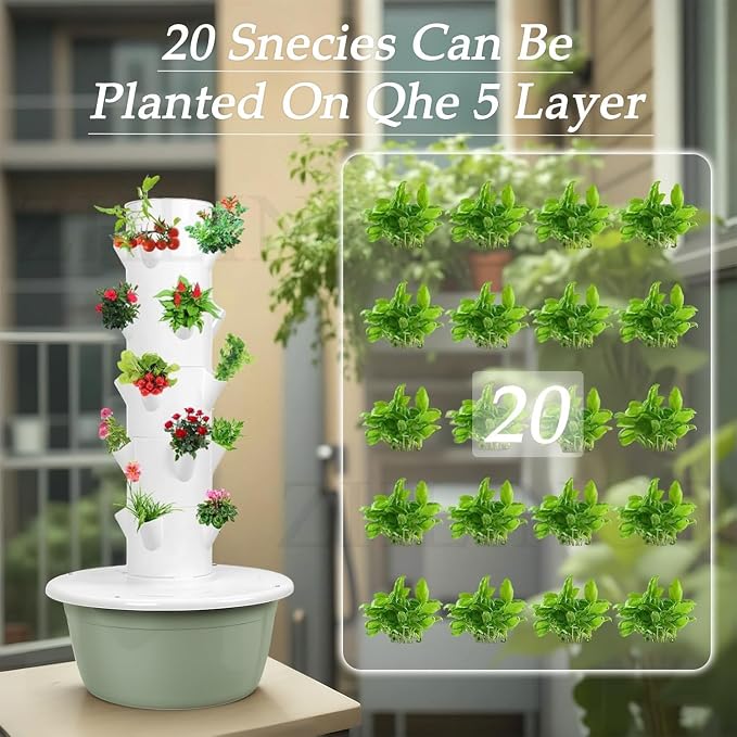 Indoor Vegetable Planter Garden Towers Hydroponics Growing System Hydr ...