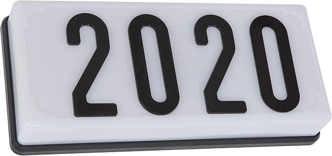 White Frame With Black Numbers