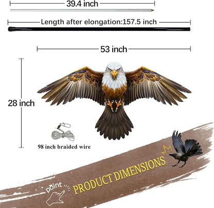 eagle kite with 4m pole