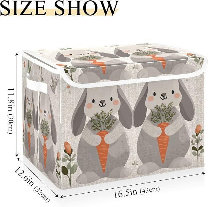 Cute Grey Bunny Carrot