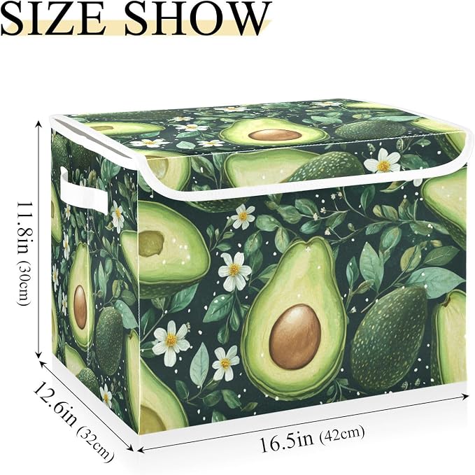 Dark Green Avocado Daisy