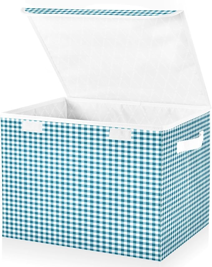 Blue Gingham Check Pattern