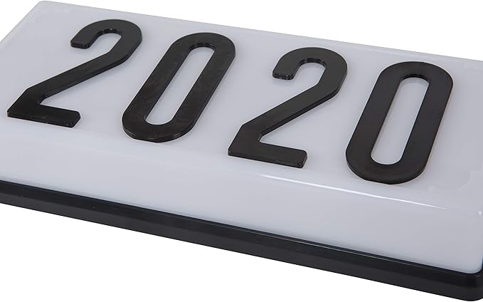 White Frame With Black Numbers