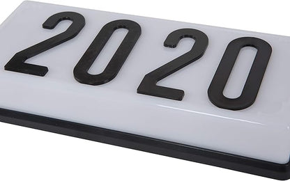 White Frame With Black Numbers