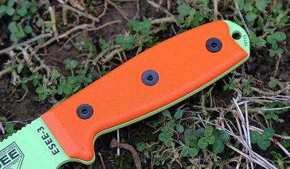 Venom Green Blade/Orange G10 Handle/Black Sheath