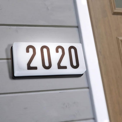 White Frame With Black Numbers