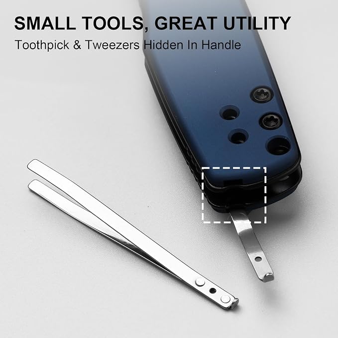 AEB-L Steel+Blue Aluminum Handle