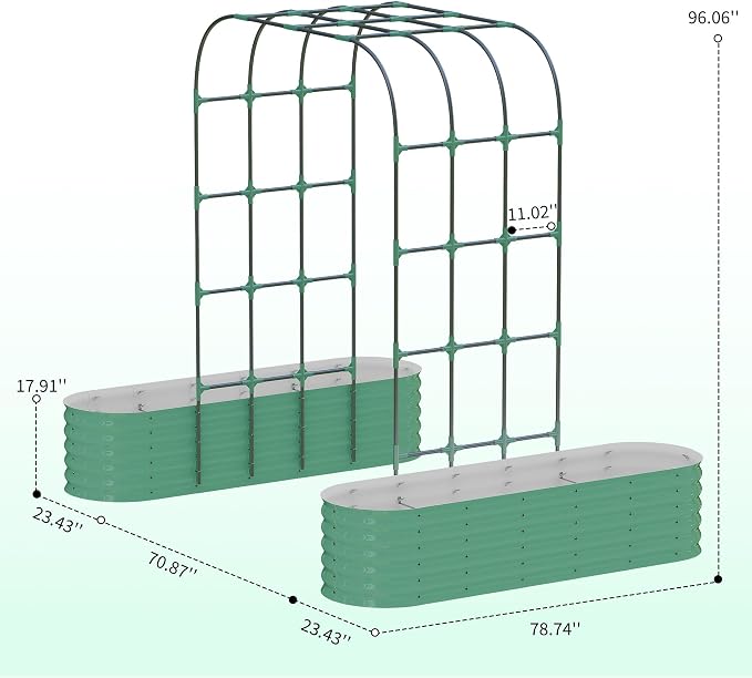 Green w/ Arch Trellis