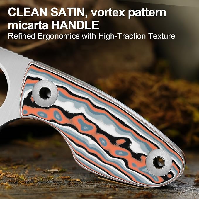 Multicolored Micarta Handle