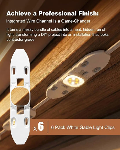 6Pcs White