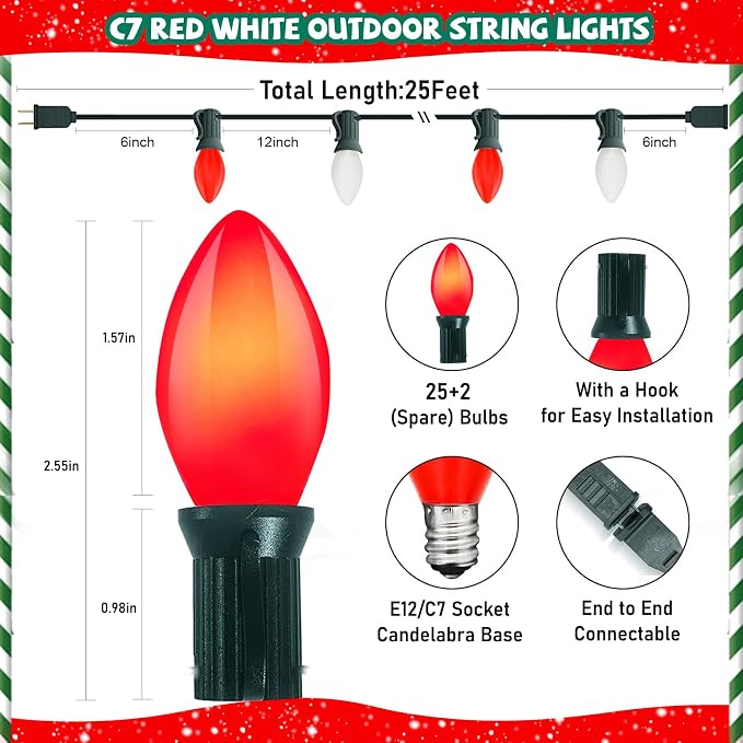 LED-Ceramic Red White
