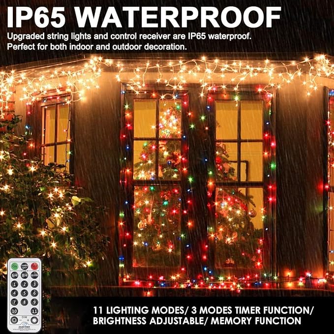 800LED Warm White+Multi-Color