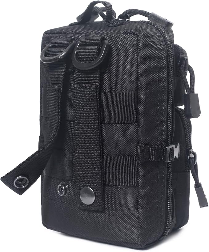 Black- 2pack backpack-style pouches