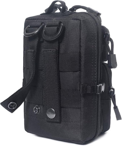 Black- 2pack backpack-style pouches
