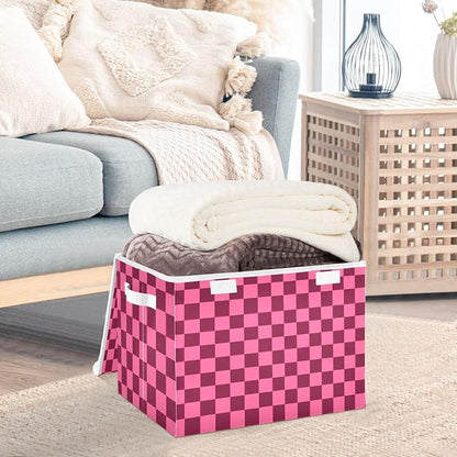 Checkered Hot Pink